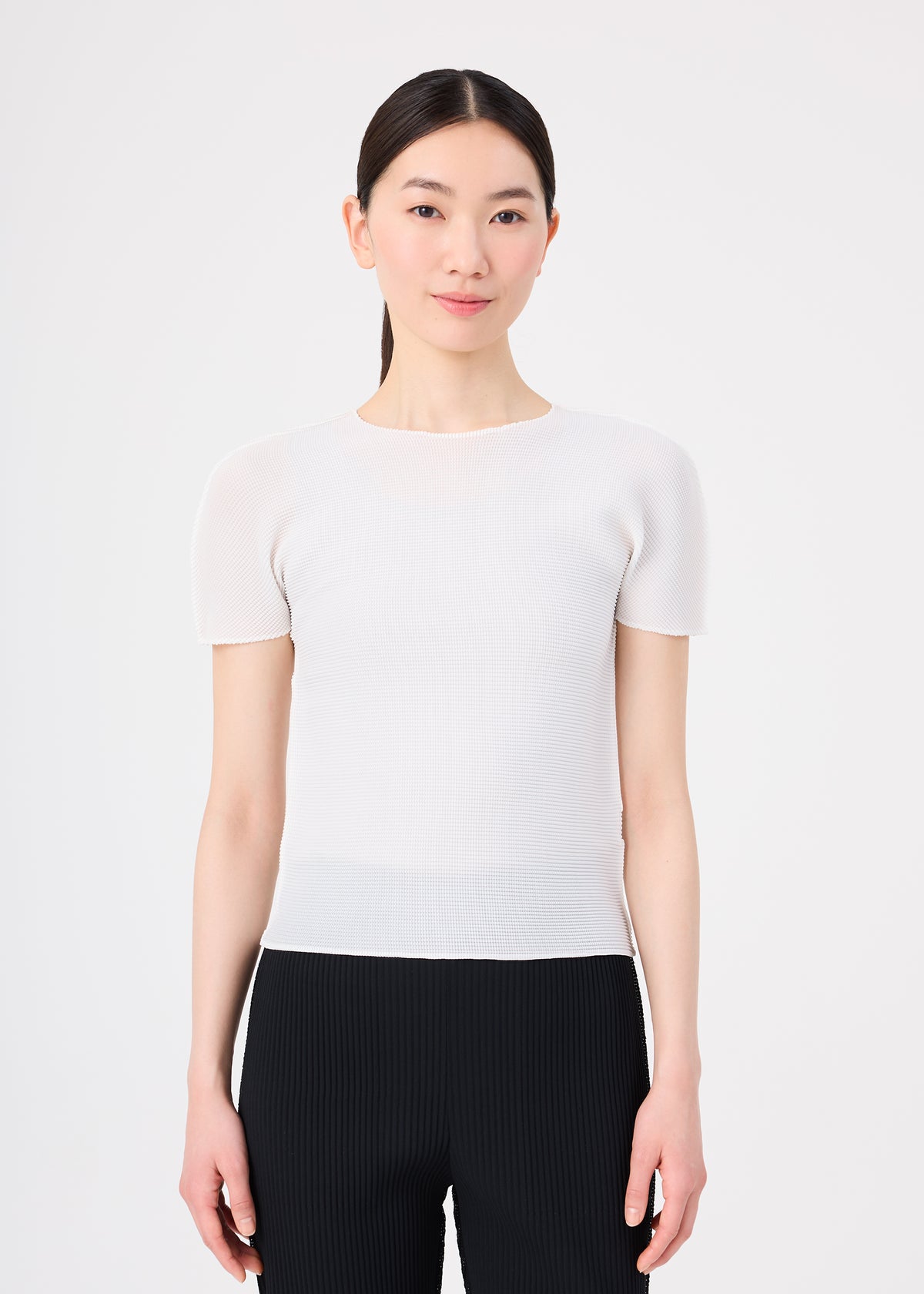 STRETCH PLEATS、ウィメンズ_トップス_トップ、着用画像1