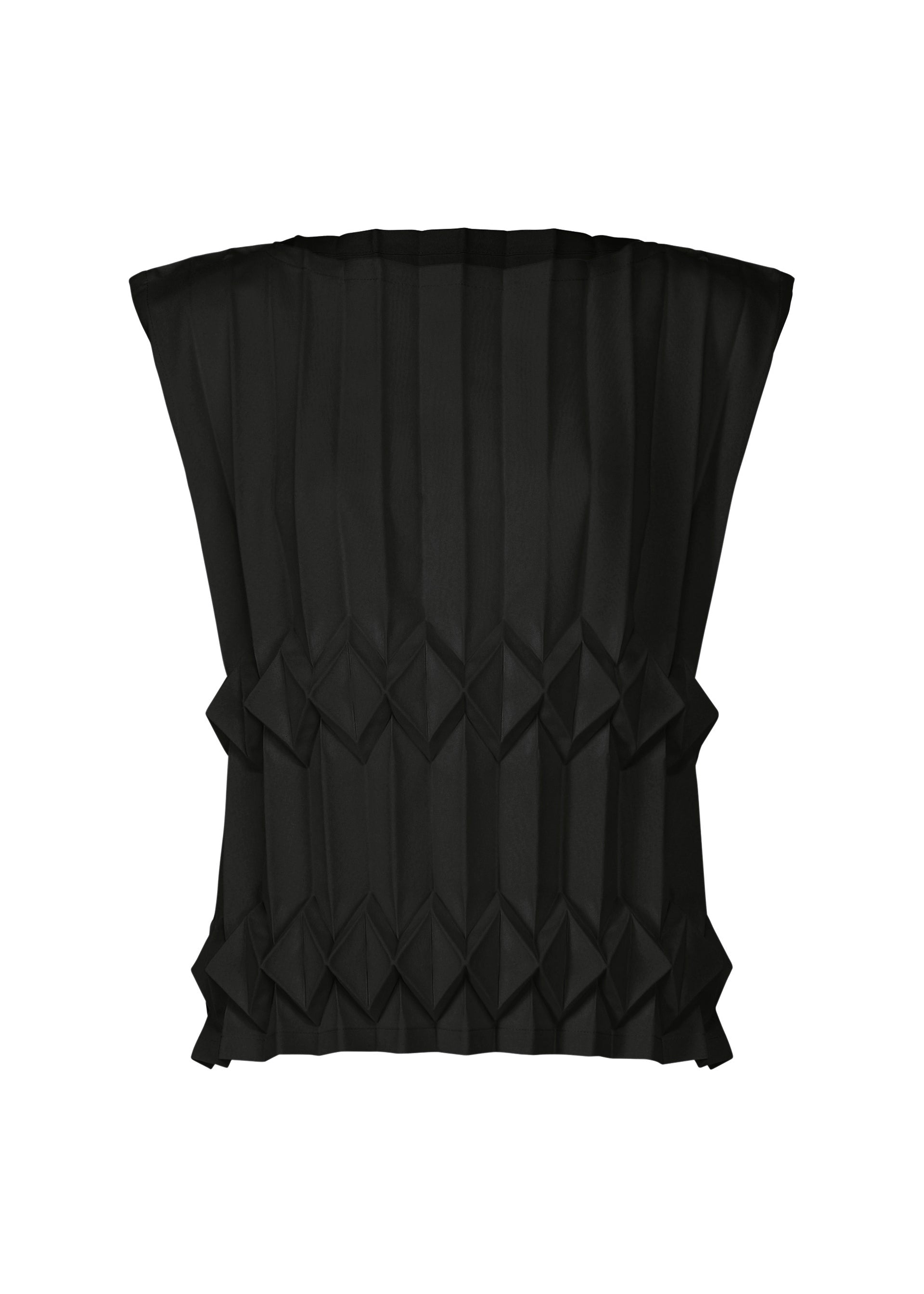 TREE PLEATS、ウィメンズ_トップス_トップ、ブラック