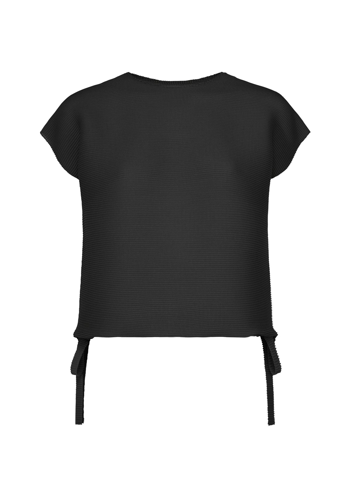 SQUARE STRETCH PLEATS、ウィメンズ_トップス_トップ、ブラック