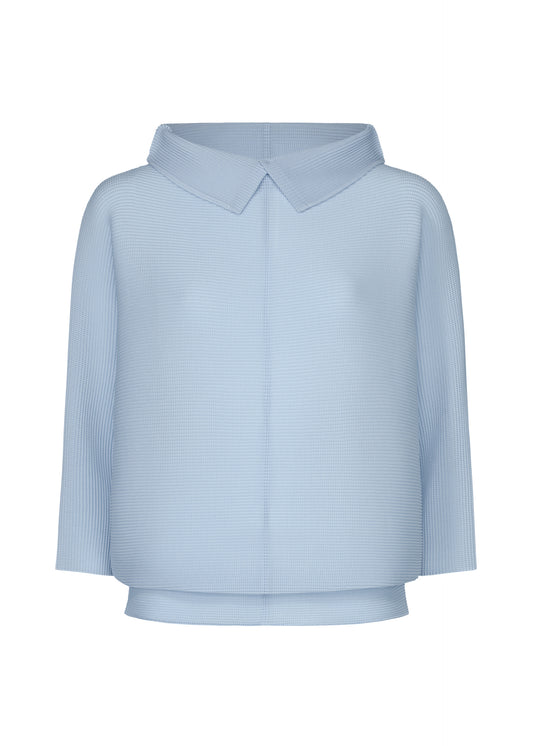 DOLMAN STRETCH PLEATS 1、ウィメンズ_トップス_トップ、ブルー