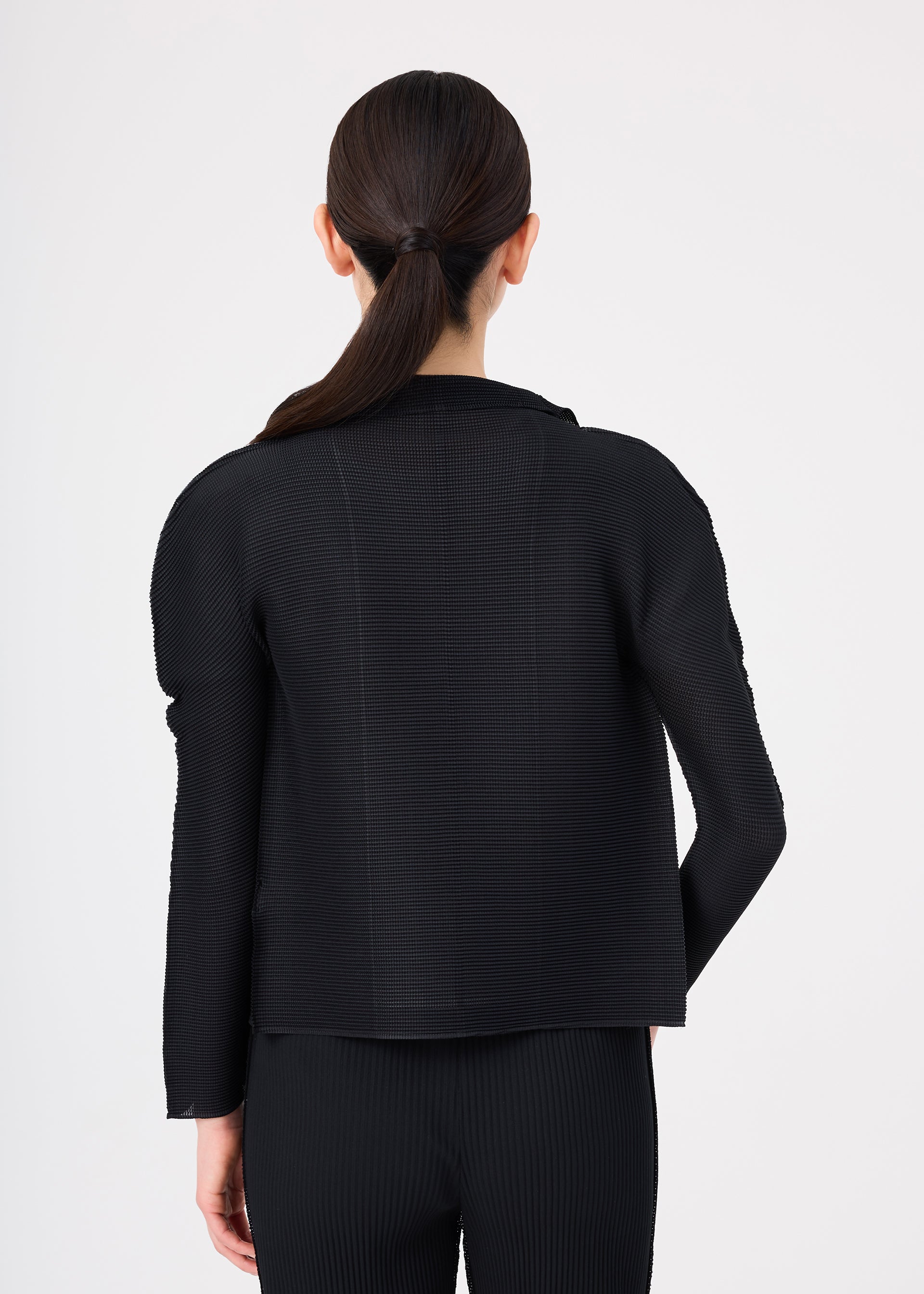 STRETCH PLEATS、ウィメンズ_トップス_カーディガン、着用画像2