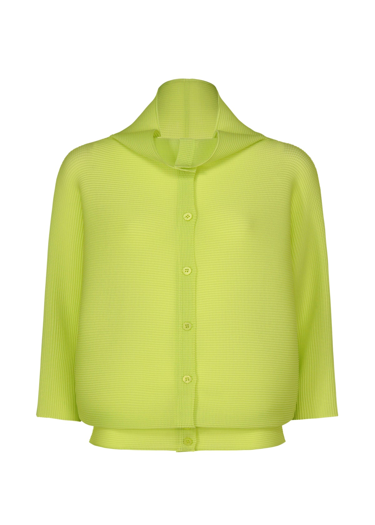 DOLMAN STRETCH PLEATS 1、ウィメンズ_トップス_カーディガン、イエロー
