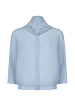 DOLMAN STRETCH PLEATS 1、ウィメンズ_トップス_カーディガン、ブルー