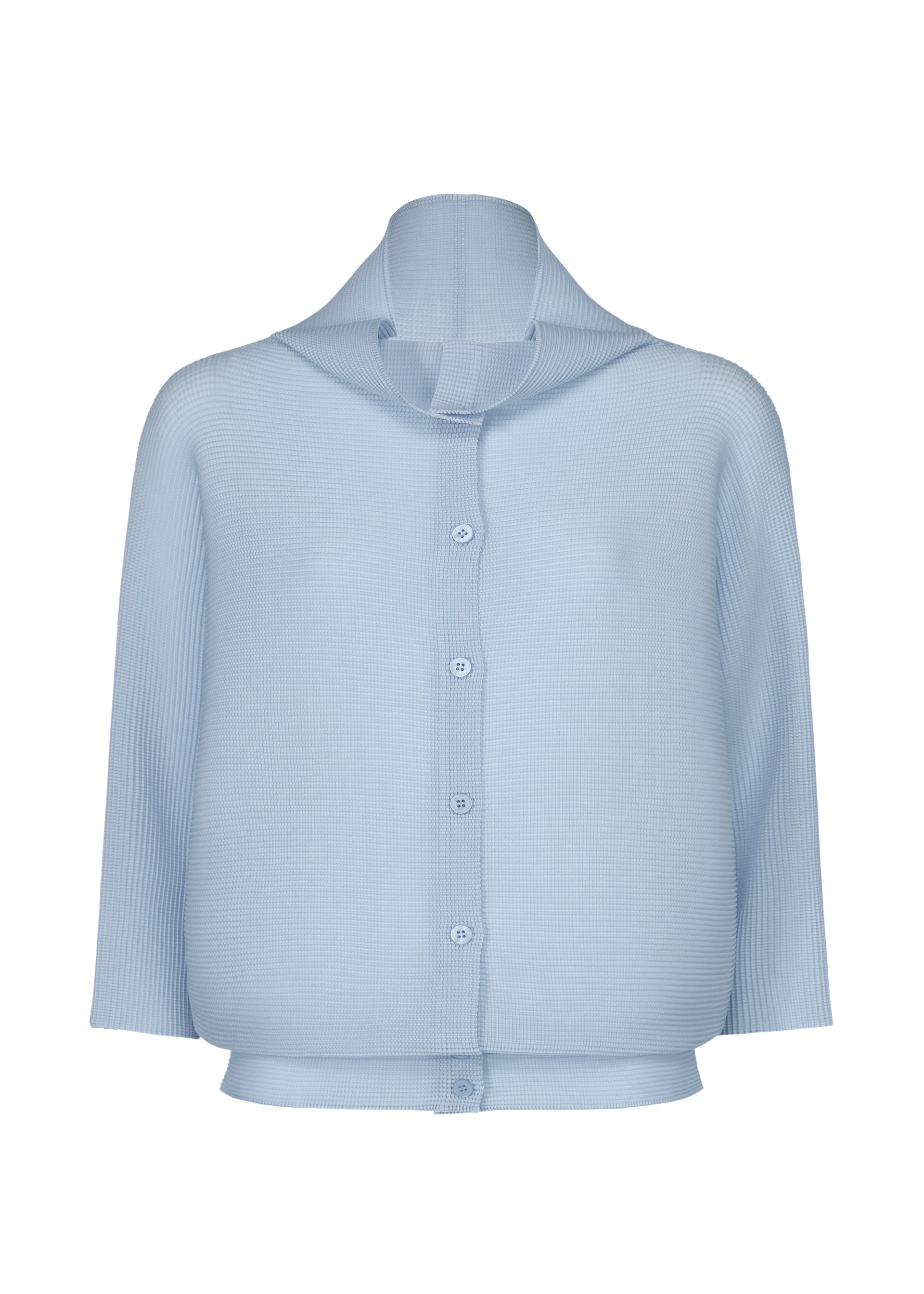 DOLMAN STRETCH PLEATS 1、ウィメンズ_トップス_カーディガン、ブルー