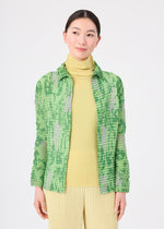 LEAF PLEATS SHIRT、ウィメンズ_トップス_カーディガン、着用画像1