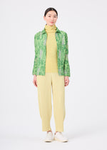 LEAF PLEATS SHIRT、ウィメンズ_トップス_カーディガン、着用画像3