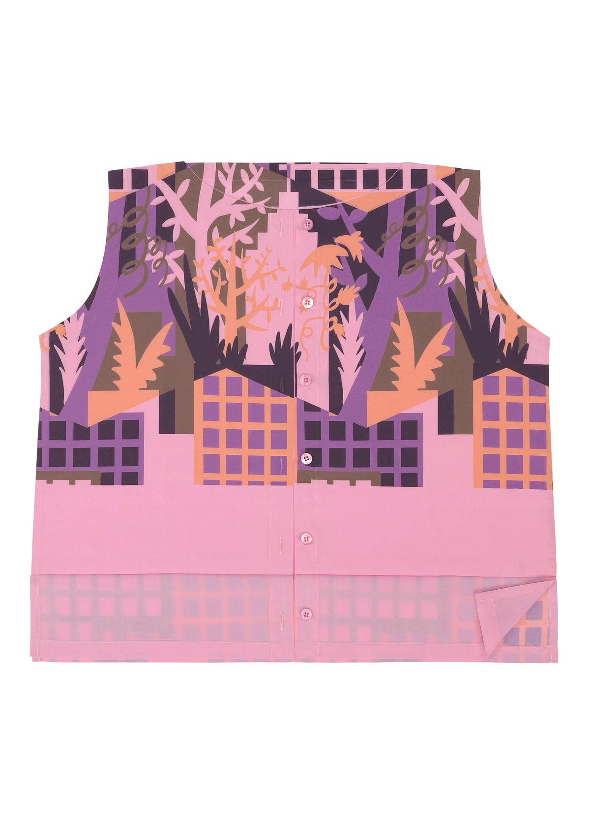 BUILDING PRINT SHIRT、ウィメンズ_トップス_トップ、ディテール画像2