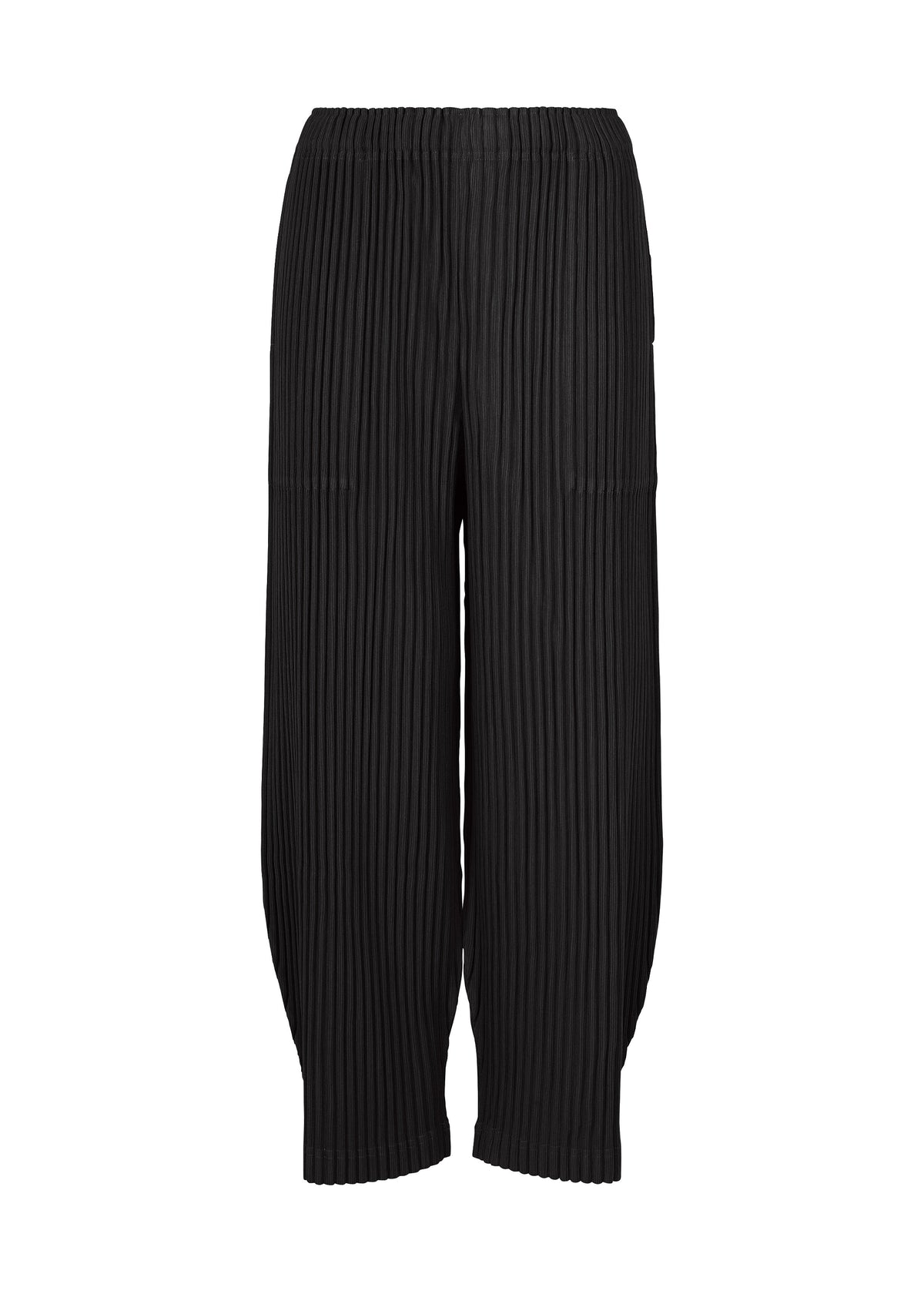 CORDUROY PLEATS、ウィメンズ_パンツ、ブラック