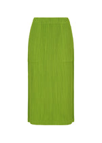CORDUROY PLEATS、ウィメンズ_スカート、グリーン