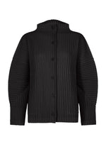 CORDUROY PLEATS、ウィメンズ_トップス_カーディガン、ブラック