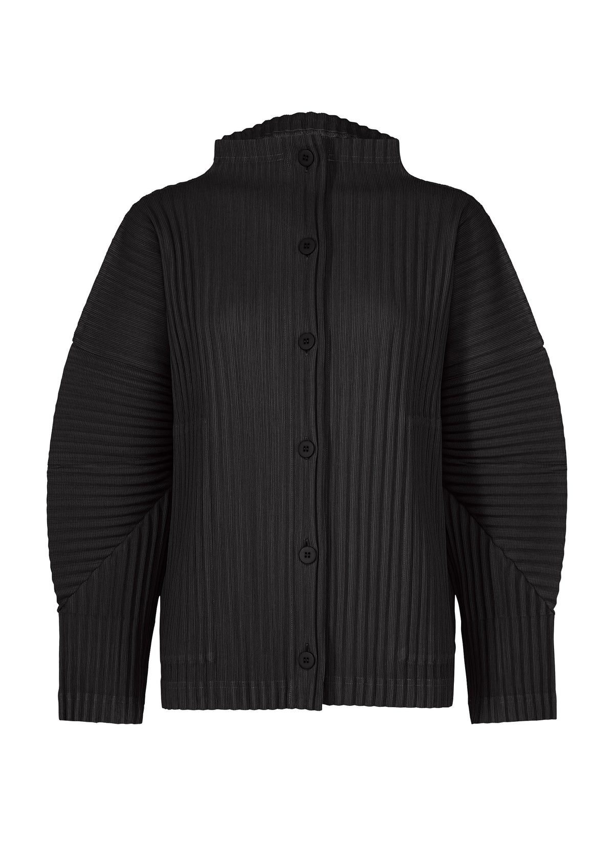 CORDUROY PLEATS、ウィメンズ_トップス_カーディガン、ブラック