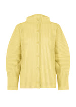 CORDUROY PLEATS、ウィメンズ_トップス_カーディガン、イエロー