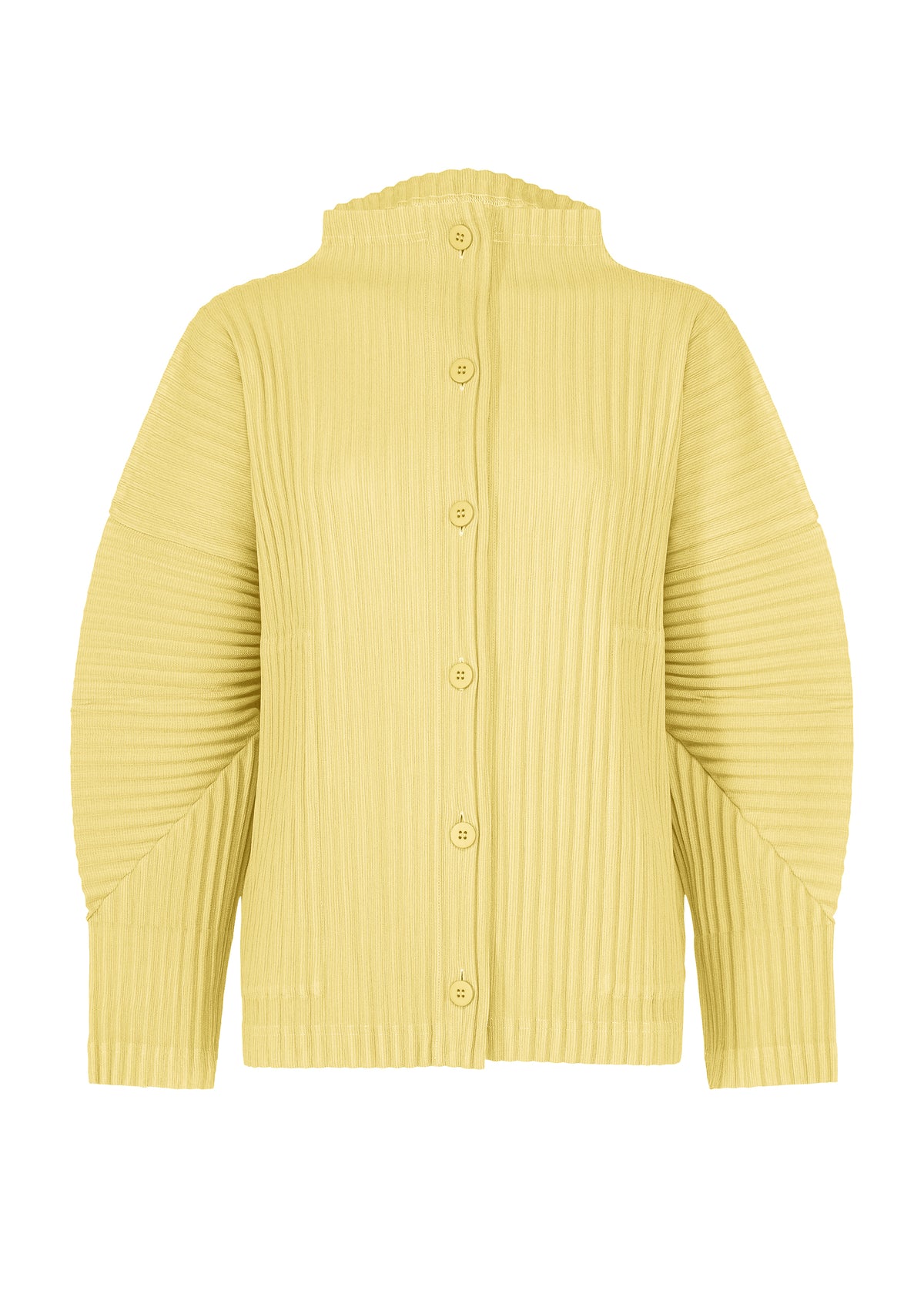 CORDUROY PLEATS、ウィメンズ_トップス_カーディガン、イエロー