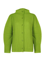 CORDUROY PLEATS、ウィメンズ_トップス_カーディガン、グリーン