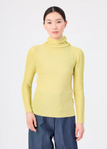KNIT STRETCH PLEATS 1、ウィメンズ_トップス_トップ、着用画像1