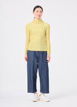 KNIT STRETCH PLEATS 1、ウィメンズ_トップス_トップ、着用画像3