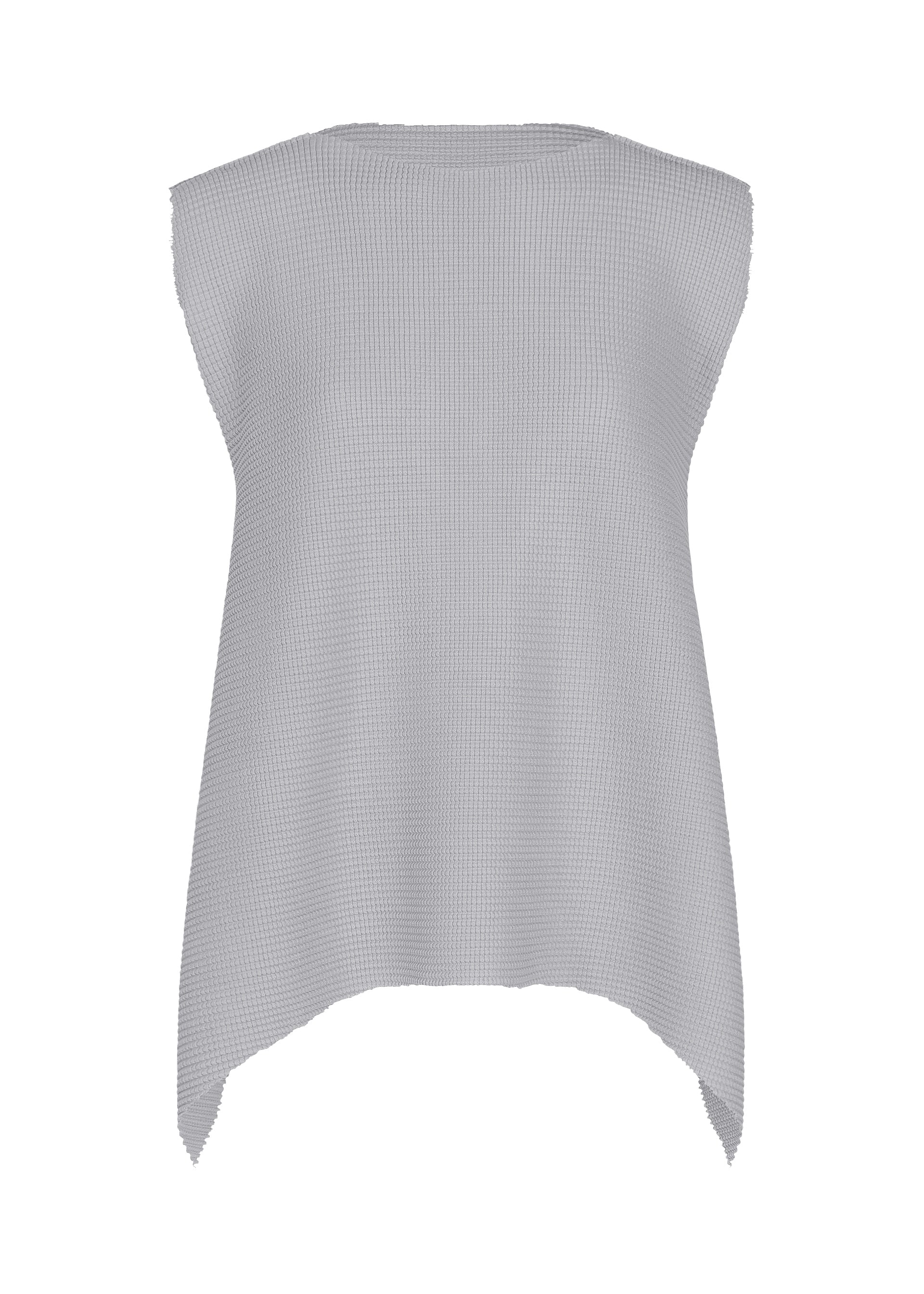TOWER KNIT STRETCH PLEATS、ウィメンズ_トップス_トップ、グレー