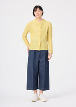 KNIT STRETCH PLEATS 1、ウィメンズ_トップス_カーディガン、着用画像3
