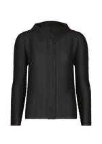 KNIT STRETCH PLEATS 1、ウィメンズ_トップス_カーディガン、ブラック