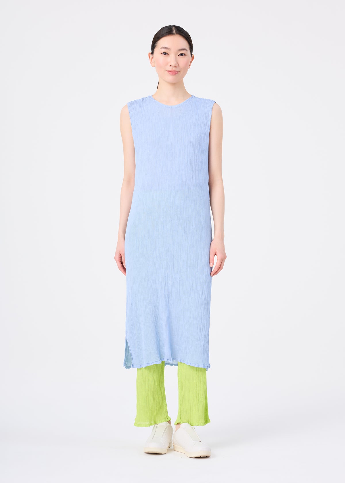 SEE-THROUGH CREPE COLOR、ウィメンズ_ワンピース、着用画像1