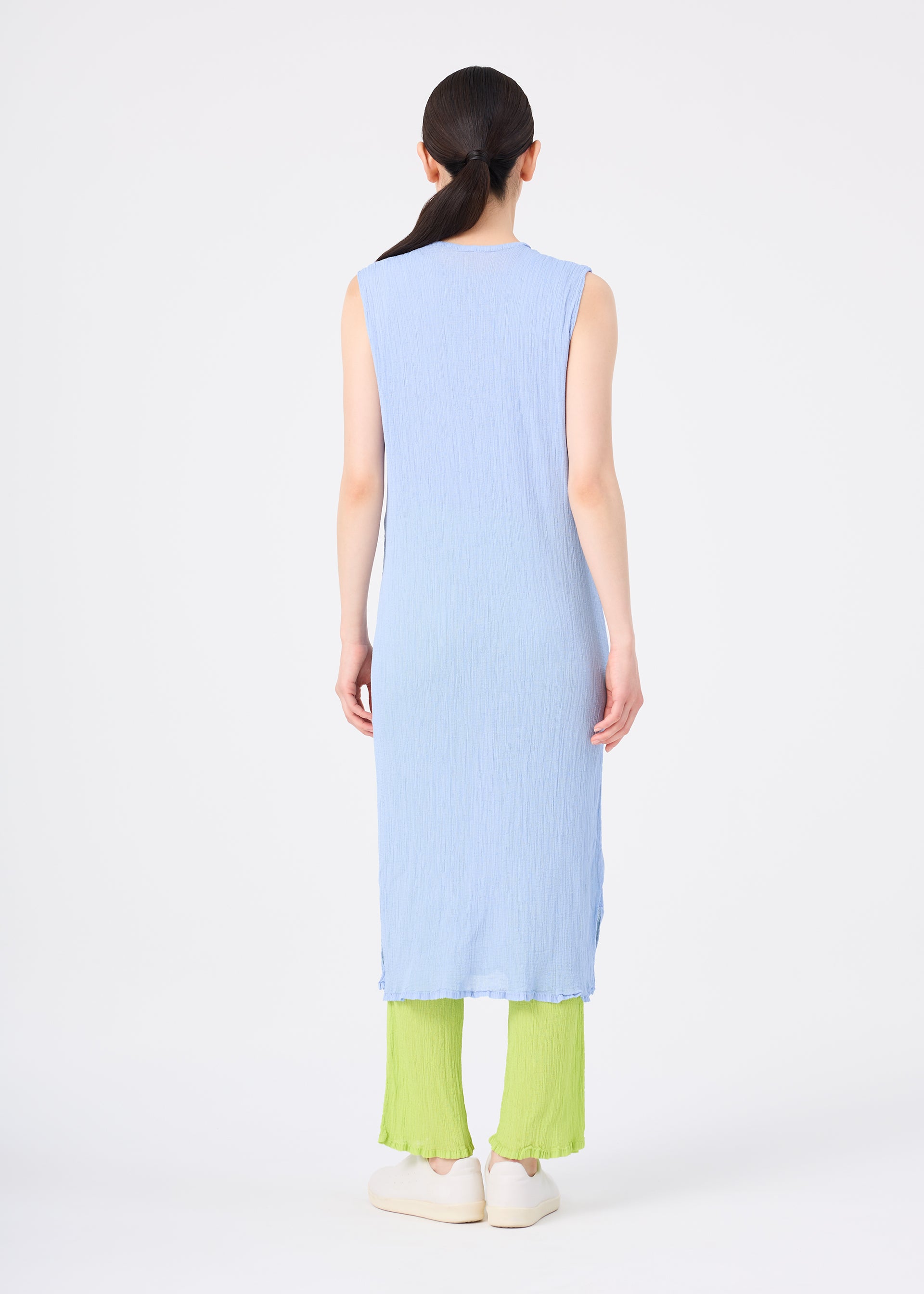 SEE-THROUGH CREPE COLOR、ウィメンズ_ワンピース、着用画像2