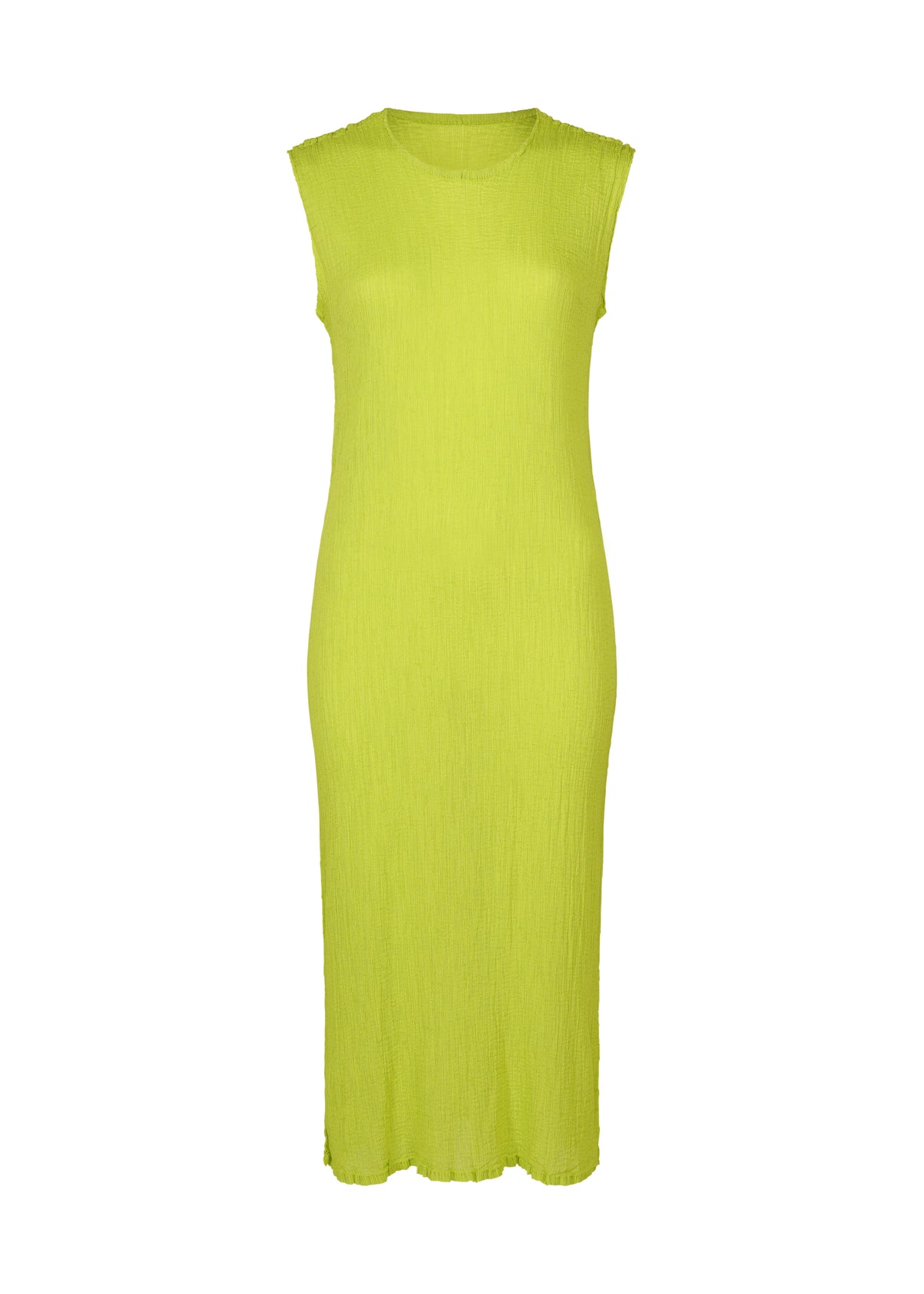 SEE-THROUGH CREPE COLOR、ウィメンズ_ワンピース、イエロー