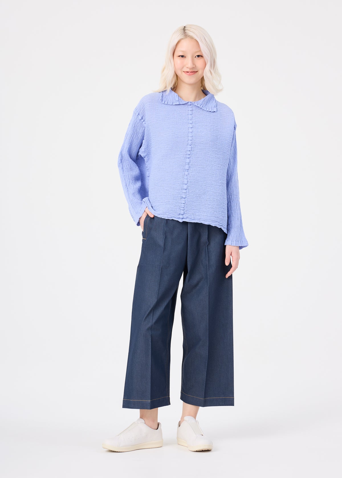 POLYCOTTON CREPE、ウィメンズ_トップス_トップ、着用画像3