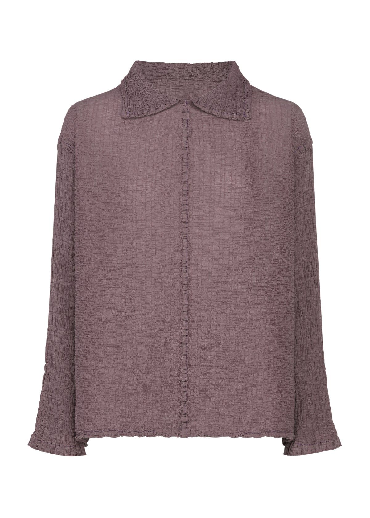 POLYCOTTON CREPE、ウィメンズ_トップス_トップ、グレー