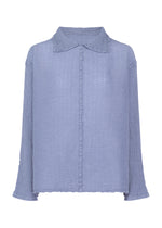 POLYCOTTON CREPE、ウィメンズ_トップス_トップ、ブルー