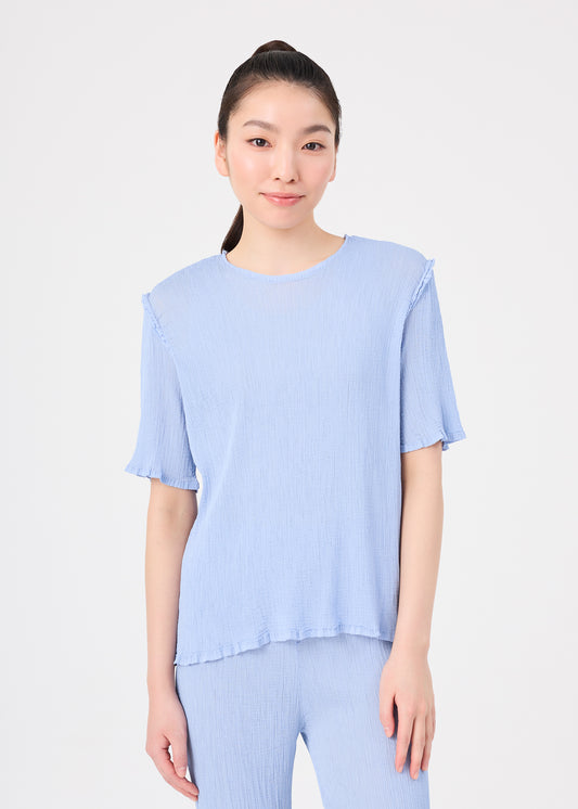 SEE-THROUGH CREPE COLOR、ウィメンズ_トップス_トップ、着用画像1