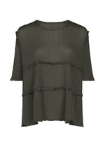 FLARE SEE-THROUGH CREPE