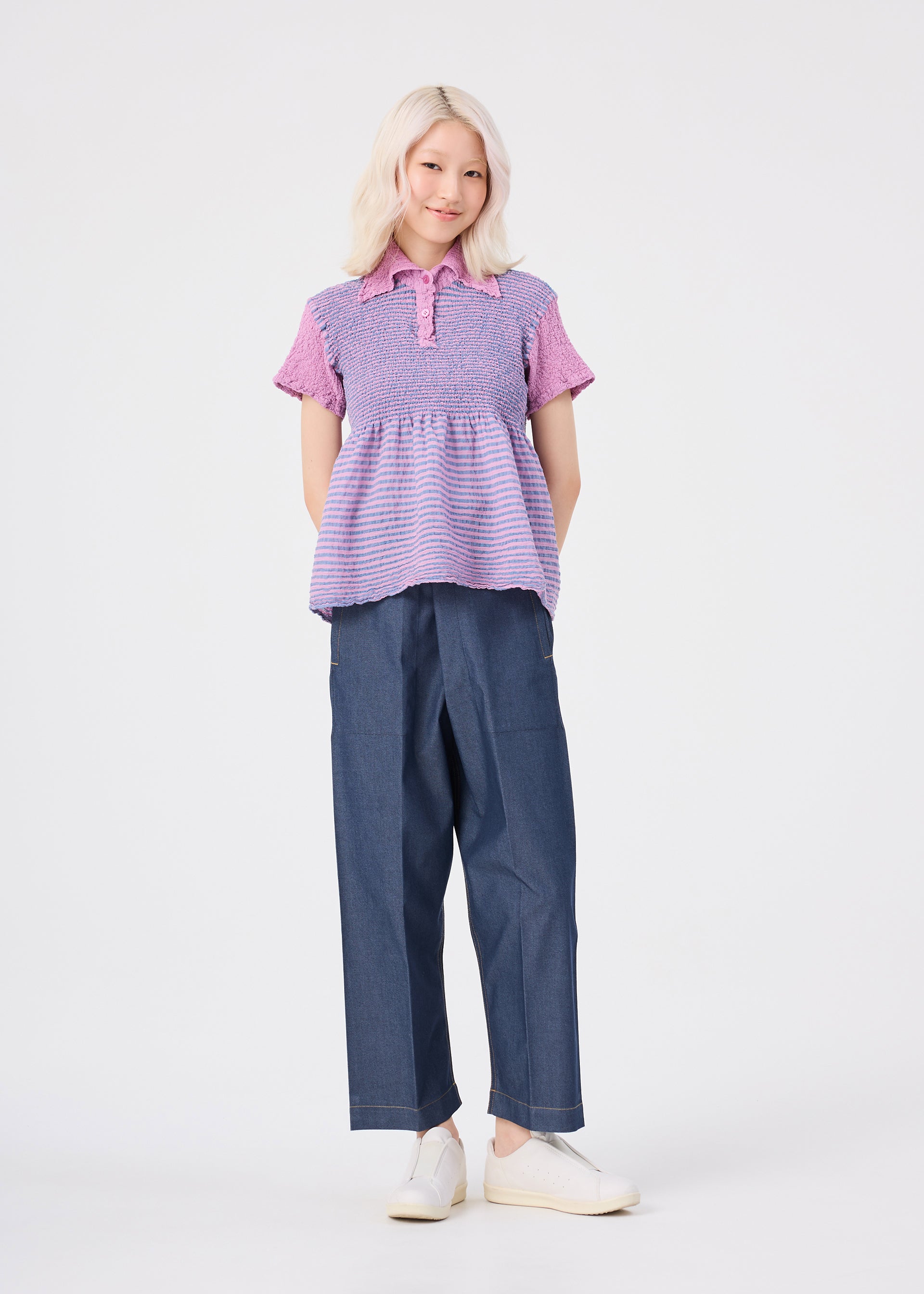 STRIPE CAULIFLOWER、ウィメンズ_トップス_トップ、着用画像3
