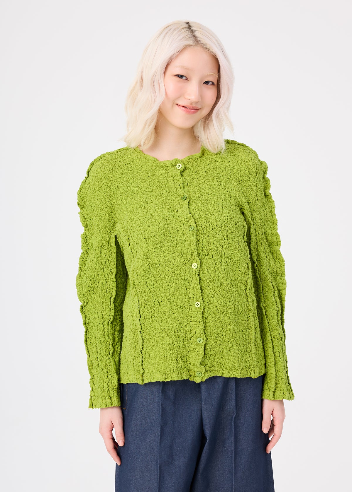 ROUND CAULIFLOWER、ウィメンズ_トップス_カーディガン、着用画像1
