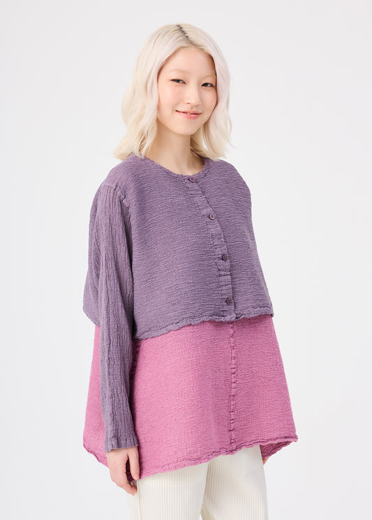 POLYCOTTON CREPE、ウィメンズ_トップス_カーディガン、着用画像1