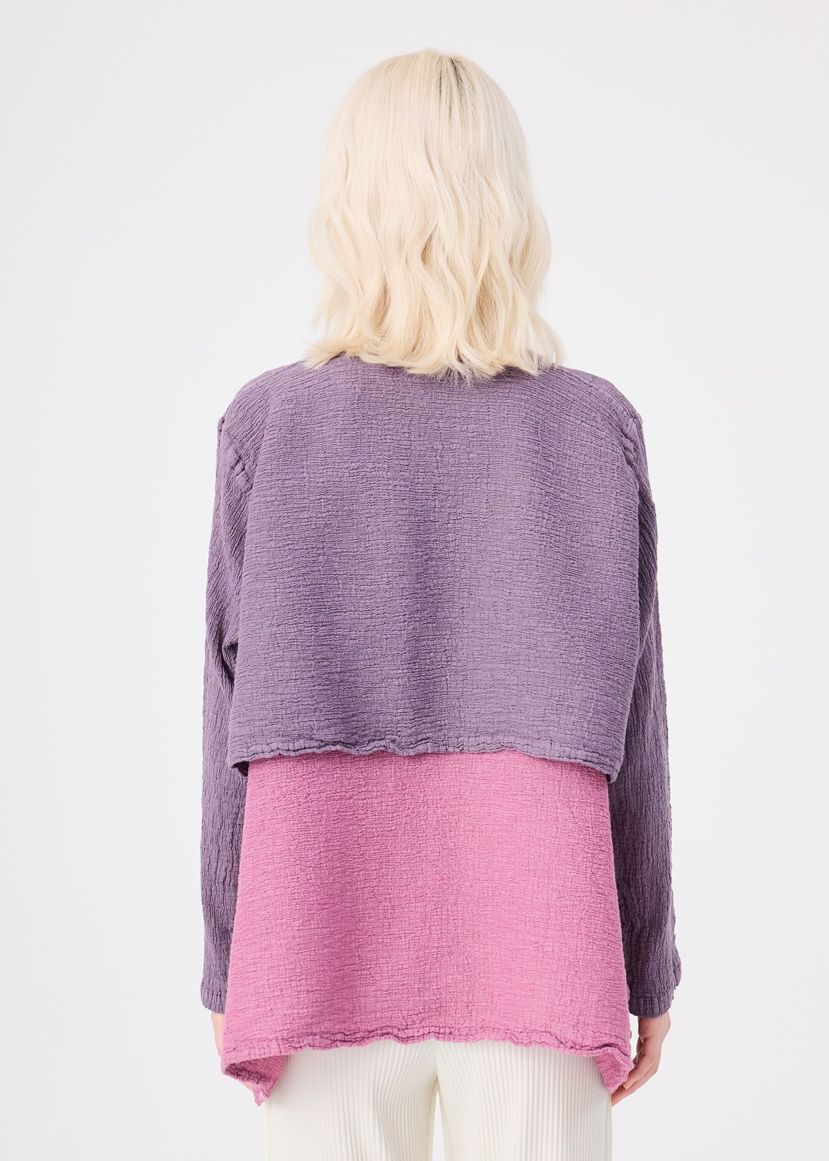 POLYCOTTON CREPE、ウィメンズ_トップス_カーディガン、着用画像2