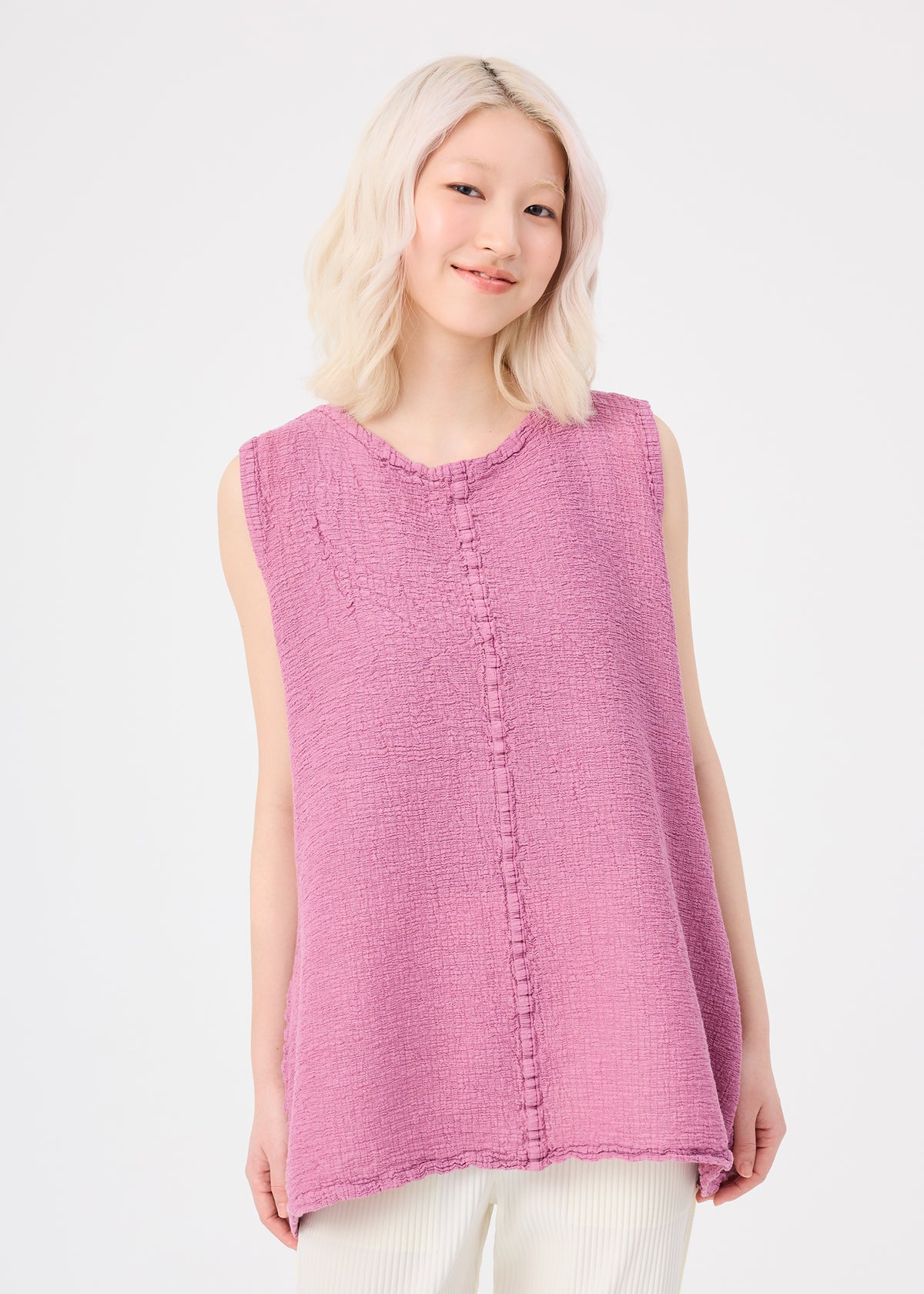 POLYCOTTON CREPE、ウィメンズ_トップス_チュニック、着用画像1