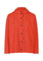 FINE KNIT PLEATS COLOR 2、ウィメンズ_ジャケット&コート_ジャケット＆ブルゾン、レッド