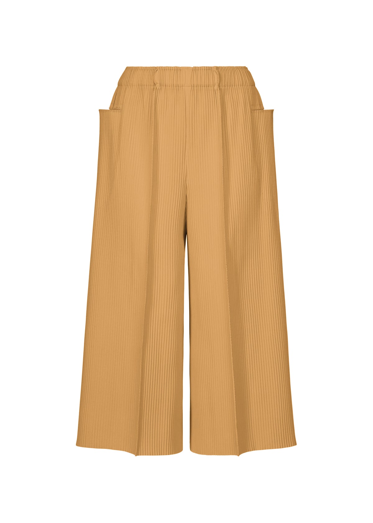 FINE KNIT PLEATS COLOR 1、ウィメンズ_パンツ、ベージュ