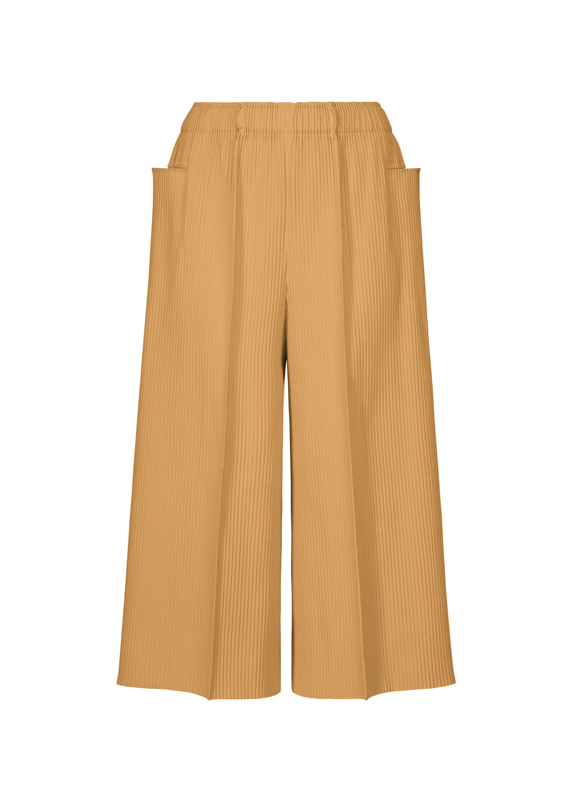 FINE KNIT PLEATS COLOR 1、ウィメンズ_パンツ、ベージュ