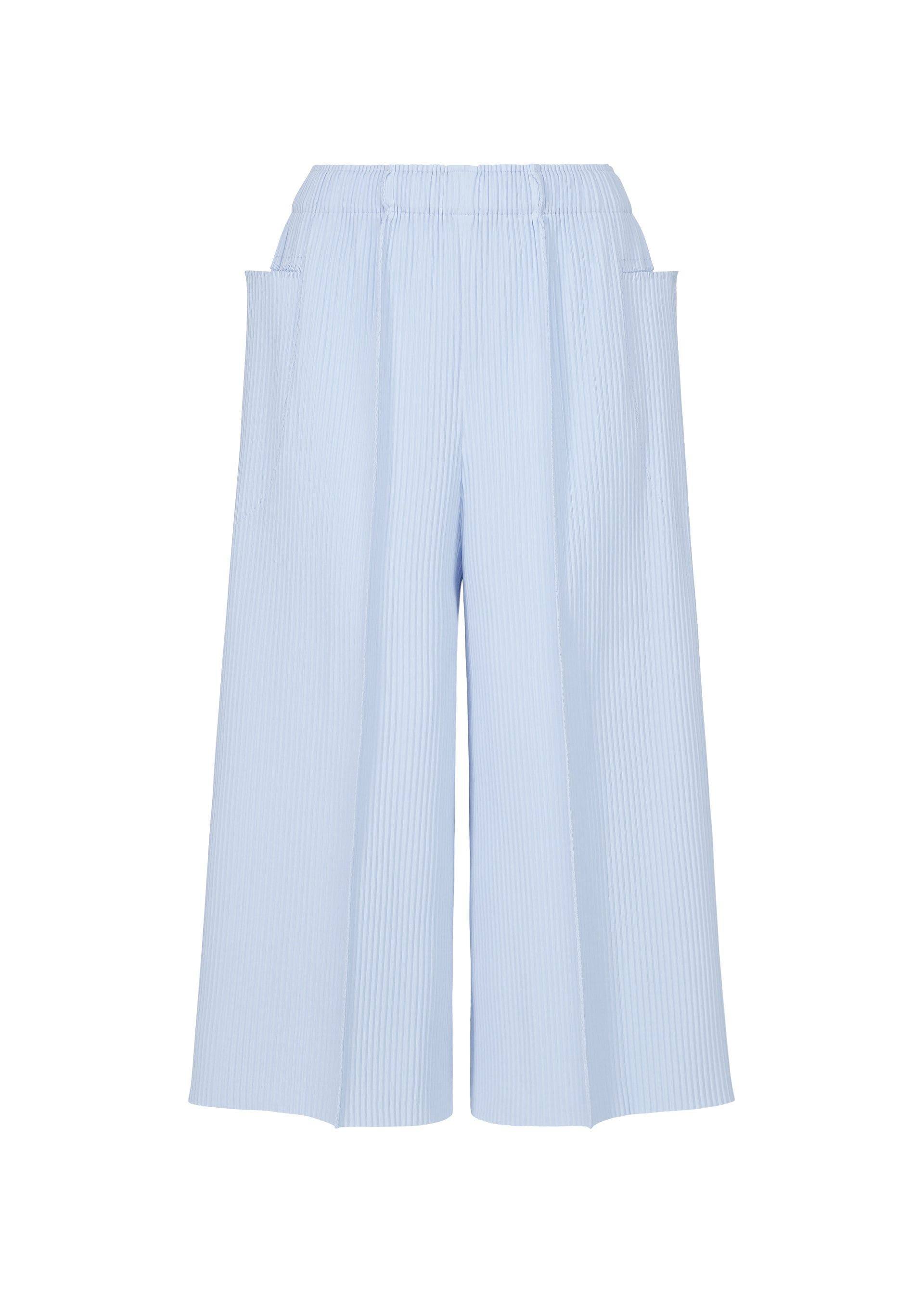 FINE KNIT PLEATS COLOR 1、ウィメンズ_パンツ、ブルー