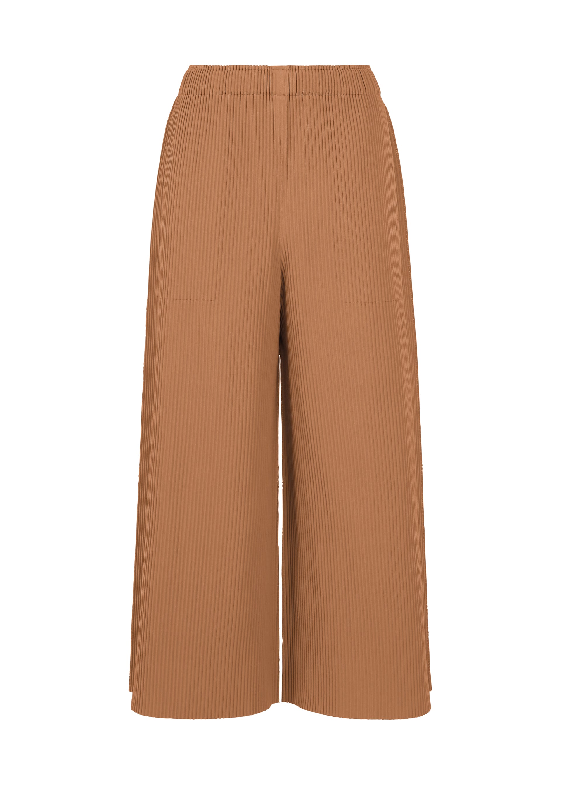 FINE KNIT PLEATS COLOR 2、ウィメンズ_パンツ、ブラウン