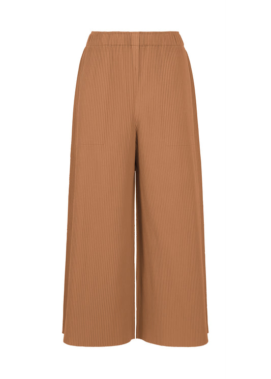 FINE KNIT PLEATS COLOR 2、ウィメンズ_パンツ、ブラウン