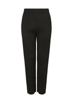 MIX FINE KNIT PLEATS BOTTOM、ウィメンズ_パンツ、ブラック