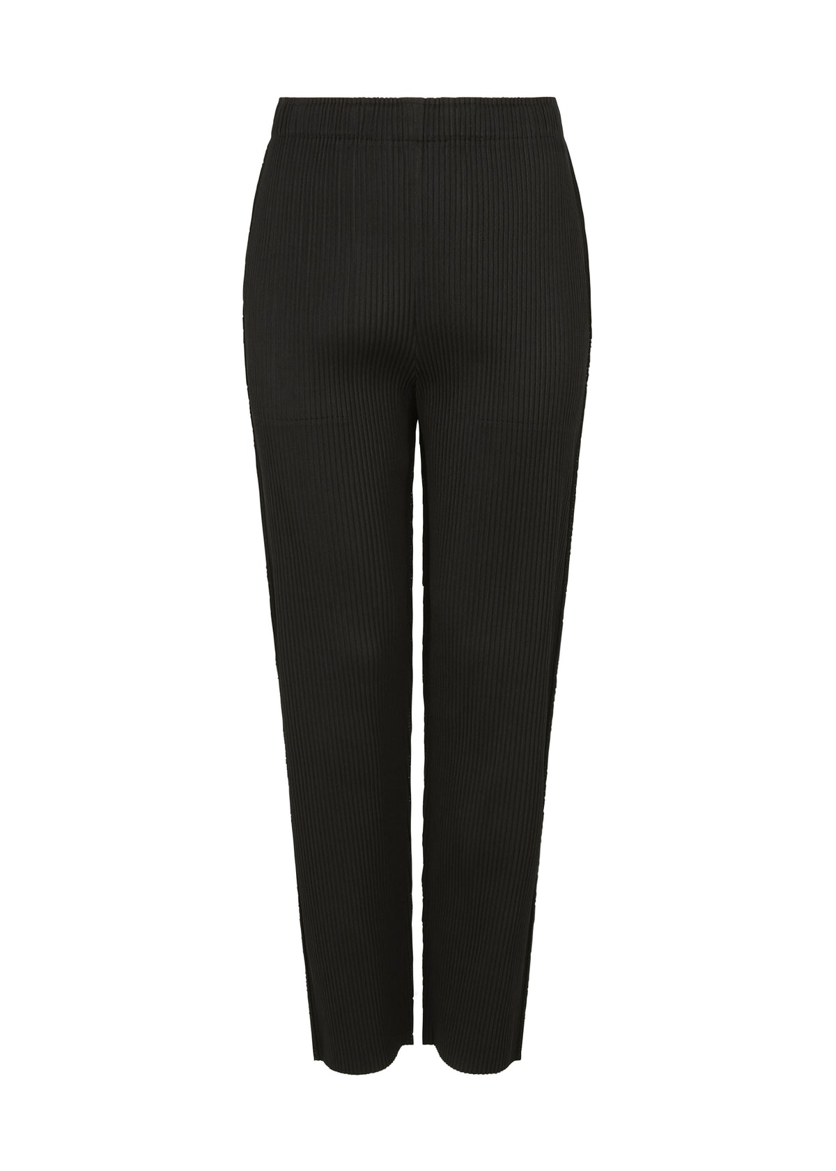 MIX FINE KNIT PLEATS BOTTOM、ウィメンズ_パンツ、ブラック
