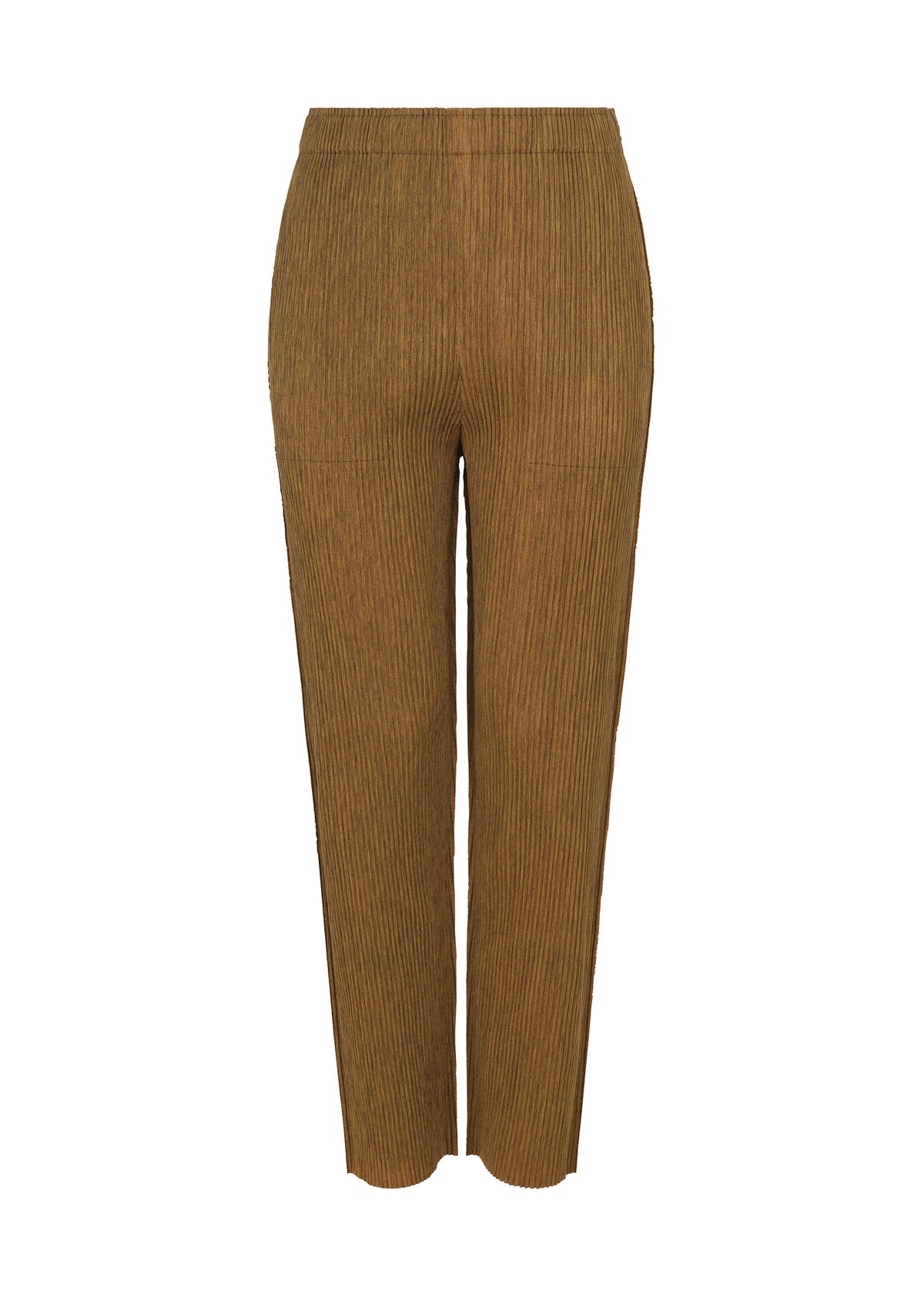 MIX FINE KNIT PLEATS BOTTOM、ウィメンズ_パンツ、オレンジ