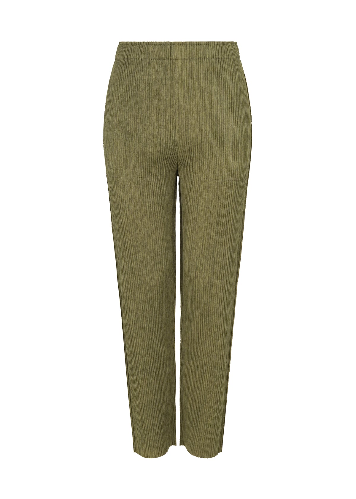 MIX FINE KNIT PLEATS BOTTOM、ウィメンズ_パンツ、イエロー