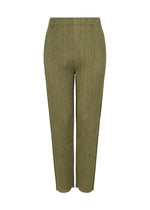 MIX FINE KNIT PLEATS BOTTOM、ウィメンズ_パンツ、イエロー
