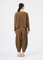 MIX FINE KNIT PLEATS BOTTOM、ウィメンズ_パンツ、着用画像2