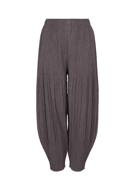 MIX FINE KNIT PLEATS BOTTOM、ウィメンズ_パンツ、ブラック
