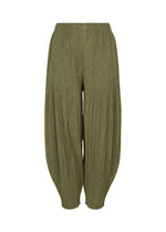 MIX FINE KNIT PLEATS BOTTOM、ウィメンズ_パンツ、イエロー